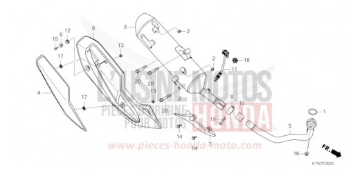 EXHAUST MUFFLER SH350ASM de 2021
